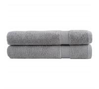 vidaXL Toallas premium SOLUND 2 uds gris 100x200 cm 600 gsm