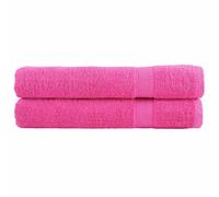 vidaXL Toallas premium SOLUND 2 unidades rosa 100x200 cm 600 gsm