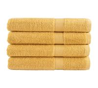 vidaXL Toallas premium SOLUND 4 uds dorado 100x200 cm 600 gsm