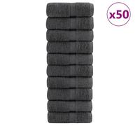 vidaXL Toallas premium SOLUND 50 uds gris antracita 15x21 cm 600 gsm
