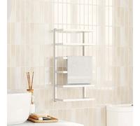 vidaXL Toallero de acero blanco 24x12x48 cm