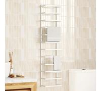 vidaXL Toallero de acero blanco 24x12x96 cm