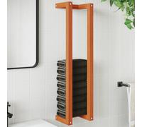 vidaXL Toallero de madera de pino maciza marrón encerado 23x18x90 cm