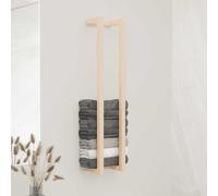 vidaXL Toallero de madera maciza de pino 23x18x110 cm