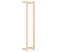 vidaXL Toallero de pared colgante madera maciza de pino autoadhesivo 23x18x110 cm