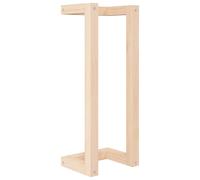 vidaXL Toallero de madera maciza de pino 23x18x60 cm en color Blanco/Natural
