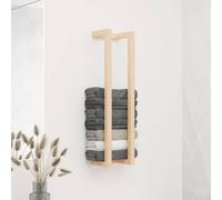 vidaXL Toallero de madera maciza de pino 23x18x90 cm