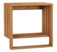 vidaXL Toallero de pared de teca maciza 35x20x35 cm