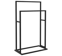 vidaXL Toallero de pie de hierro 48x24x78,5 cm Negro