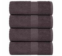 vidaXL Toallitas de baño FROGN 4 uds antracita 15x21 cm 360 g/m²