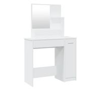 Vidaxl tocador con espejo blanco 86,5x35x136 cm