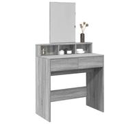 vidaXL Tocador con espejo color gris Sonoma 80x41x144,5 cm