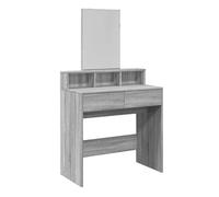 vidaXL Tocador con espejo color gris Sonoma 80x41x144,5 cm