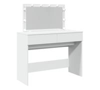 vidaXL Tocador con luces LED 100x40x120 cm Blanco