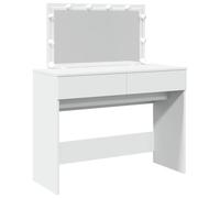 vidaXL Tocador con luces LED 100x40x120 cm Blanco