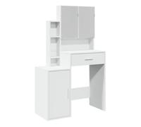 vidaXL Tocador con mueble blanco 80x35x132 cm