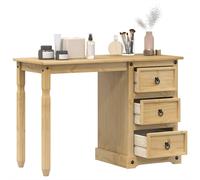 vidaXL Tocador Corona de madera maciza de pino 110x47x75 cm