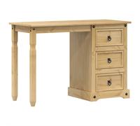 vidaXL Tocador Corona de madera maciza de pino 110x47x75 cm