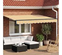 vidaXL: Toldo articulado manual con luces LED, 3,5 x 2,5 metros