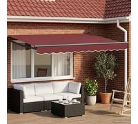 vidaXL: Toldo articulado manual con luces LED, 3,5 x 2 metros
