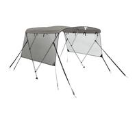 vidaXL Toldo Bimini 3 arcos con paredes laterales de malla para barco