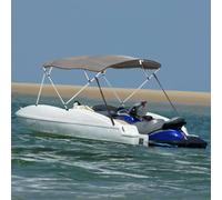 vidaXL Toldo bimini 4 arcos con paredes laterales 243x(170-182)x137 cm