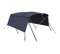 vidaXL Toldo Bimini 4 arcos con paredes laterales 243x(230-244)x137 cm para barco