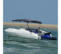 vidaXL Toldo bimini 4 arcos con paredes laterales de malla