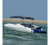 vidaXL Toldo bimini 4 arcos con paredes laterales de malla