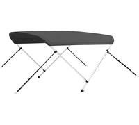 vidaXL Toldo bimini con 2 arcos, color antracita, 180x130x110 cm