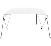 vidaXL Toldo bimini con 4 arcos, blanco, 243x180x137 cm