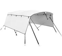 vidaXL Toldo bimini con 4 arcos y paneles laterales, 243 x (170-182) x 137 cm