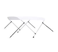 vidaXL Toldo Bimini de 2 Arcos Blanco 180x130x110 cm