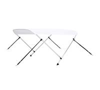 vidaXL Toldo Bimini de 2 Arcos Blanco 180x150x110 cm