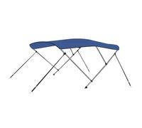 vidaXL Toldo Bimini de 3 Arcos Azul 183x180x137 cm