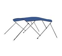 vidaXL Toldo Bimini de 3 Arcos 183x196x137 cm de Lona para Embarcación Color Antracita, Azul, Blanco y mas