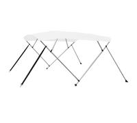 vidaXL Toldo Bimini de 4 arcos blanco 243x210x137 cm