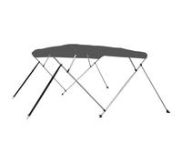vidaXL Toldo Bimini de 4 arcos gris antracita 243x210x137 cm