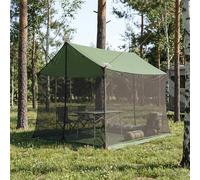 vidaXL Toldo de camping con paredes de malla Verde 270 x 210 x 210 cm