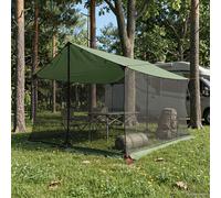 vidaXL Toldo de camping con paredes de malla Verde 340 x 260 x 220 cm