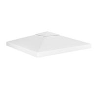 vidaXL Toldo de cenador 2 niveles 310 g/m² 3x3 m blanco