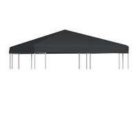 vidaXL Toldo de Cenador 2 Niveles 310 g/m² 3x3 m Gris Pabellón Patio Jardín