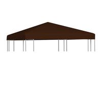 vidaXL Toldo de Cenador Cubierta de Carpa de Repuesto Dosel Lona Jardín Patio 310 g/m² 3x3 m Marrón