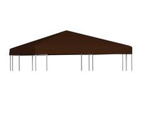 vidaXL Toldo de cenador marrón 310 g/m² 3x3 m