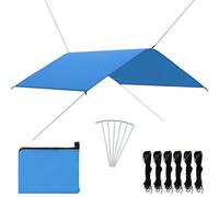 vidaXL Toldo de jardín azul 4x4 m