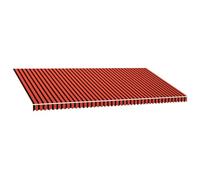 vidaXL Toldo de Lona Sombrilla Protección Retráctil Exterior Solar Pabellón Cubre Impermeable Tienda Aire Libre Camping Quiosco Naranja y Marrón
