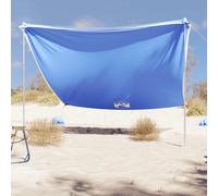 vidaXL Toldo de playa con anclas de arena azul 304x300 cm