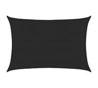 vidaXL Toldo de Vela HDPE Negro 160 g/m² 5x6 m