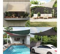 vidaXL Toldo de vela HDPE verde claro 160 g/m² 2x3 m