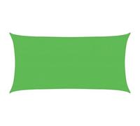 vidaXL Toldo de vela parasol HDPE 3x6 m Verde claro 160 g/m²